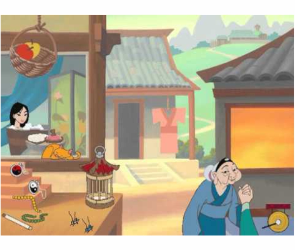 PS1 Disney's story studio Mulan